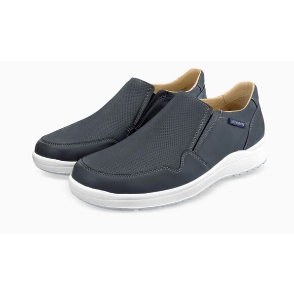 Mephisto Valter Leather Slip on loafers in Navy Size 10.5 - Picture 2 of 8